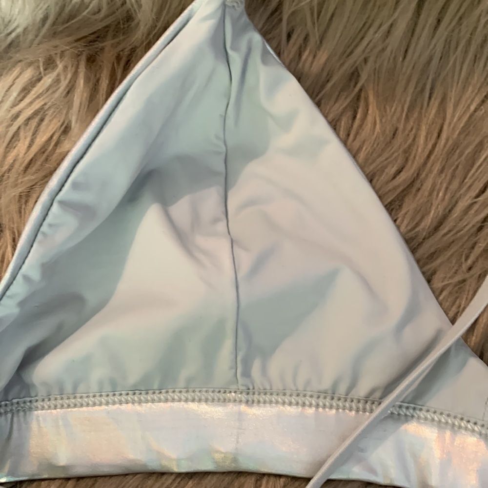 Colsie Silver Triangle Unlined Bra M - Picture 6 of 9